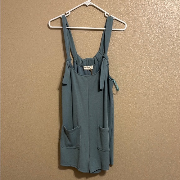 new in Pants - New In Romper Adjustable Straps Blue Sz S